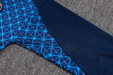 25-26 PSG Royal blue Half Pull Tracksuit #B2566(半拉链)