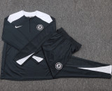 25-26 CHE Dark gray Half Pull Tracksuit #B2577(半拉链)