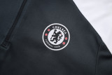 25-26 CHE Dark gray Half Pull Tracksuit #B2577(半拉链)