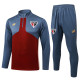 25-26 Sao Paulo Grey Red Half Pull Tracksuit #B2575(半拉链)