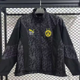 25-26 Dortmund Grey & Black Double Sided Windbreaker (双面风衣)