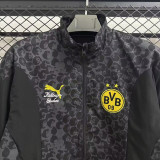 25-26 Dortmund Grey & Black Double Sided Windbreaker (双面风衣)