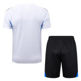 25-26 Man Utd White Training Short Suit #D25155