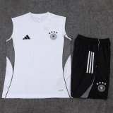 25-26 Germany White Tank top and shorts suit #D25163