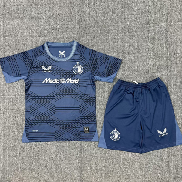 25-26 Feyenoord Away Kids Soccer Jersey