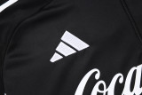 25-26 Argentina Black Kids Half Pull Tracksuit #E25130(童装)(半拉链)
