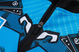 25-26 Napoli Blue Half Pull Tracksuit #B2588(半拉链)