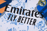 25-26 RMA White blue Kids Half Pull Tracksuit #E25129(童装)(半拉链)