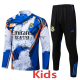 25-26 RMA White blue Kids Half Pull Tracksuit #E25129(童装)(半拉链)
