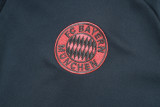 25-26 Bayern Dark gray Kids Half Pull Tracksuit #E25155(童装)(半拉链)