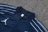 25-26 PSG Jordan Royal blue Kids Half Pull Tracksuit #E25154(童装)(半拉链)