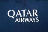 25-26 PSG Jordan Royal blue Kids Half Pull Tracksuit #E25154(童装)(半拉链)