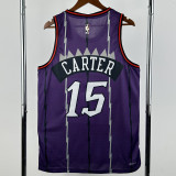 25-26 Raptors CARTER #15 Purple Retro Top Quality Hot Pressing NBA Jersey