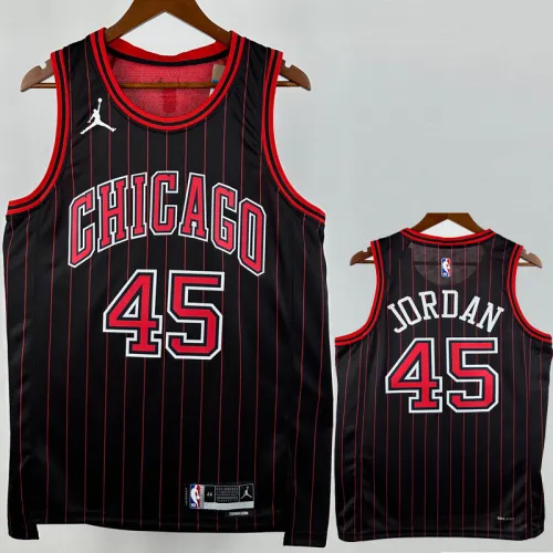 25-26 BULLS JORDAN #45 Black Top Quality Hot Pressing NBA Jersey