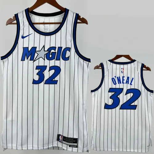 25-26 Magic O'NEAL #32 White Top Quality Hot Pressing NBA Jersey