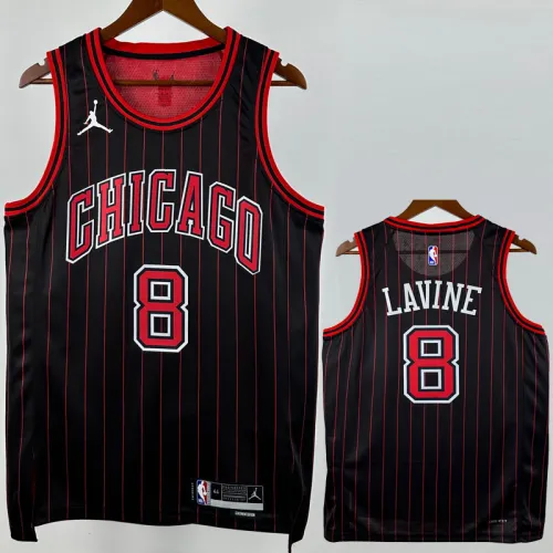 25-26 BULLS LAVINE #8 Black Top Quality Hot Pressing NBA Jersey