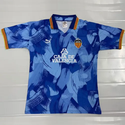 1990-1991 Valencia Away Retro Soccer Jersey
