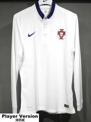 2014 Portugal Away Player Version Long Sleeve Retro