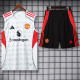 25-26 Man Utd White Tank top and shorts suit