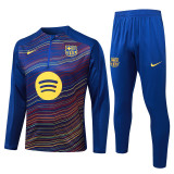 25-26 BAR Fancy blue Half Pull Tracksuit #B25106(半拉链)