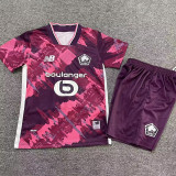 25-26 Lille Purple Special Edition Kids Soccer Jersey