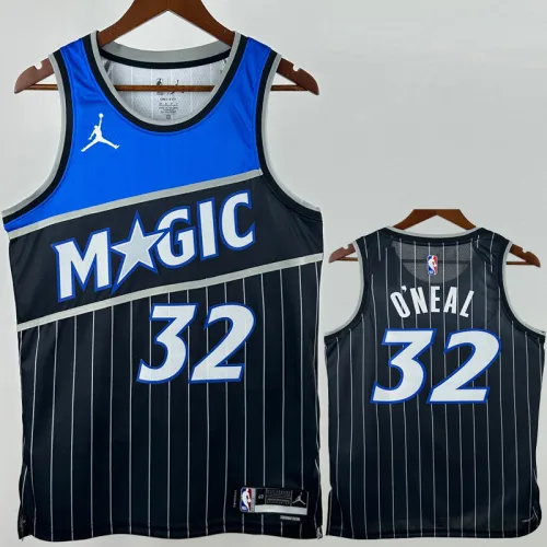 25-26 Magic O'NEAL #32 Black Top Quality Hot Pressing NBA Jersey
