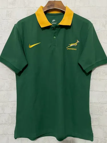 2025 South Africa Green Polo Rugby Jersey