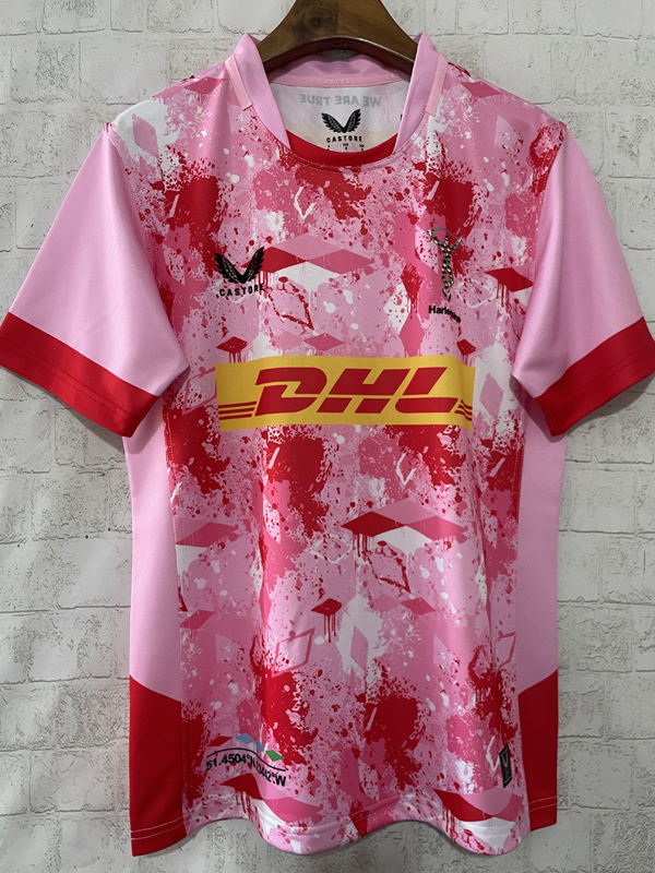 US$ 26.00 - 2026 Harlequins Pink Rugby Jersey (圆领) - www.gmkitsc.com
