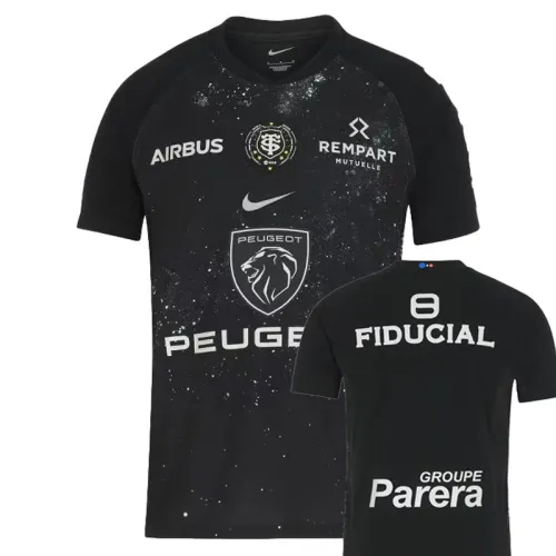 2025 Toulouse Black Rugby Jersey
