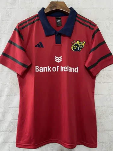 2025 MUNSTER Red Polo Rugby Jersey