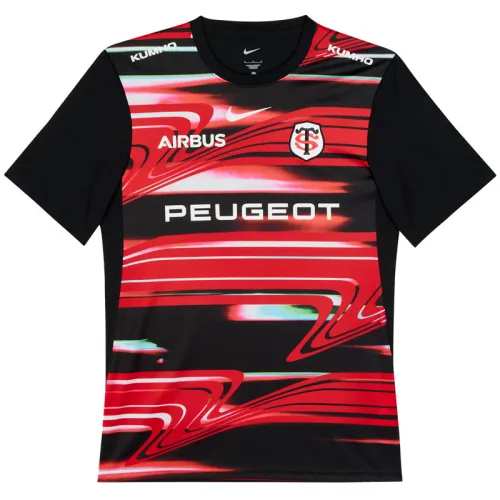 2025 Toulouse Red Black Rugby Jersey