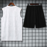 25-26 CHE White Tank top and shorts suit