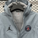 25-26 PSG Jordan Light blue Outdoor Jackets #L6607软料
