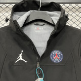 25-26 PSG Jordan Black Outdoor Jackets #L6607软料