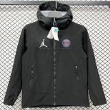 25-26 PSG Jordan Black Outdoor Jackets #L6607软料