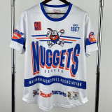 2026 Nuggets White Retro High Quality Casual T-Shirt #MN