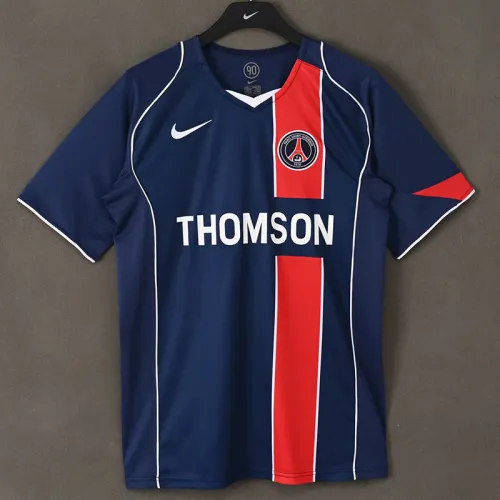 2004-2005 PSG Home Retro Soccer Jersey