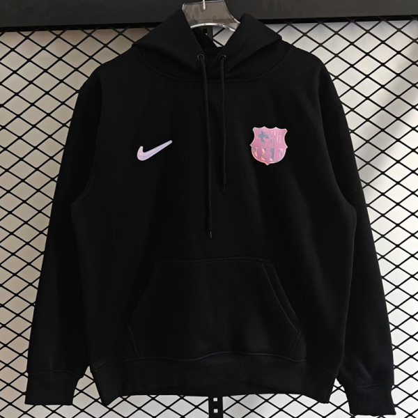 25-26 BAR Black Hoody 黑色(加绒)粉标