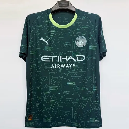 25-26 Man City Fourth 1:1 Fans Soccer Jersey
