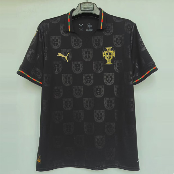 25-26 Portugal Black Special Edition 1:1 Fans Soccer Jersey (有领)