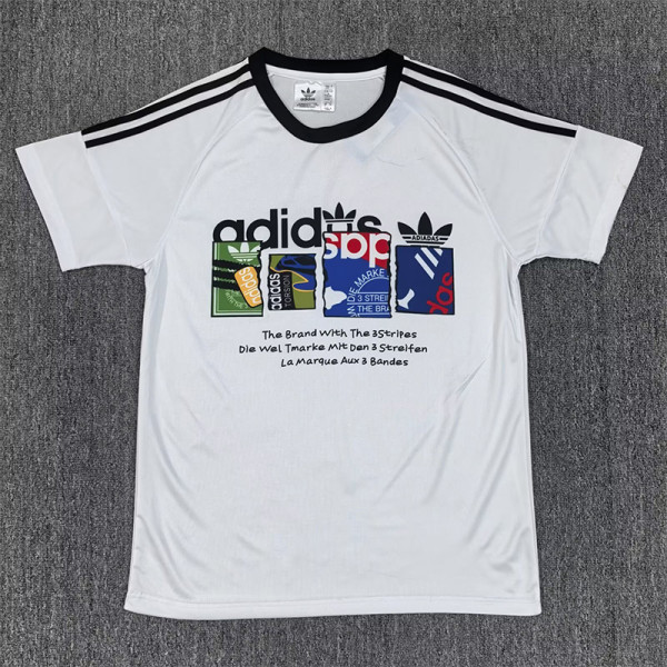 2025 AD White Casual T-Shirt (三叶AD)