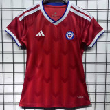 26-27 Chile Home Women Soccer Jersey (女)