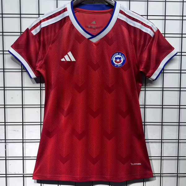 26-27 Chile Home Women Soccer Jersey (女)
