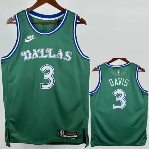 25-26 Dallas Mavericks DAVIS #3 Green Retro Top Quality Hot Pressing NBA Jersey