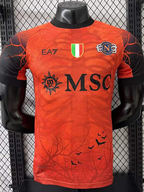 25-26 Napoli Halloween Orange Player Version Soccer Jersey