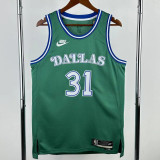 25-26 Dallas Mavericks THOMPSON #31 Green Retro Top Quality Hot Pressing NBA Jersey