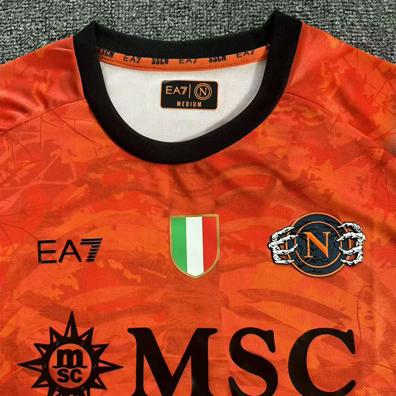 US$ 14.50 - 25-26 Napoli Halloween Orange Fans Soccer Jersey - m