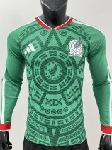 26-27 Mexico Home Long Sleeve Player Version Soccer Jersey (长袖球员)