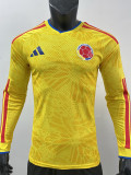 26-27 Colombia Home Long Sleeve Player Version Soccer Jersey (长袖球员)