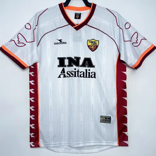 1999-2000 Roma Away Retro Soccer Jersey